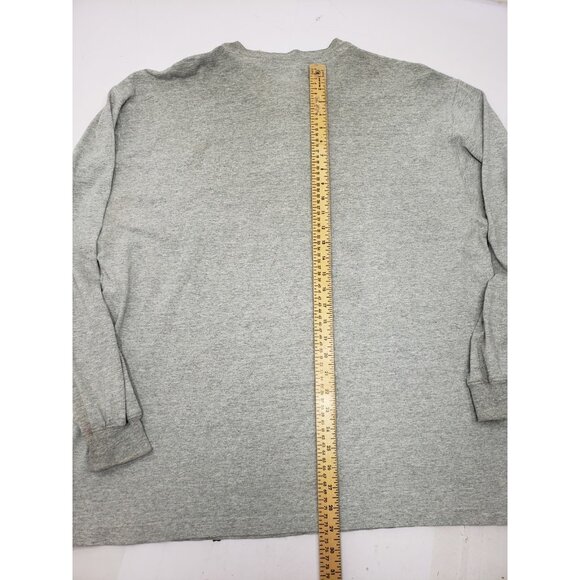 Carhartt T-Shirt Men’s Size XL Grey Long Sleeve With Chest Pocket USED - Picture 10 of 11